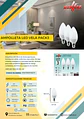 Pack de 3 Ampolletas LED Vela Elfa - 6W (Equivale a 60W) Luz Día 6000K - Miniatura 3
