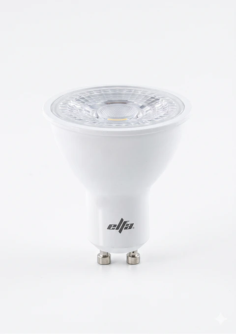 Pack 5 Ampolletas LED GU10 Elfa - 6W (Equivale a 50W) Luz Cálida 3000K