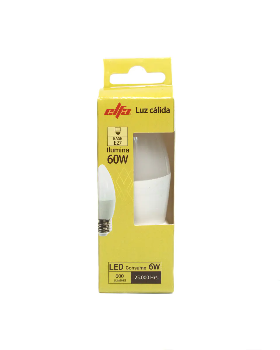 Ampolleta LED Vela - Elfa Classic Warm E27 LC 2