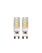 Pack 2 Ampolletas LED G9 Elfa - 3,5W (Equivale a 35W) Luz Cálida 3000K - Miniatura 1