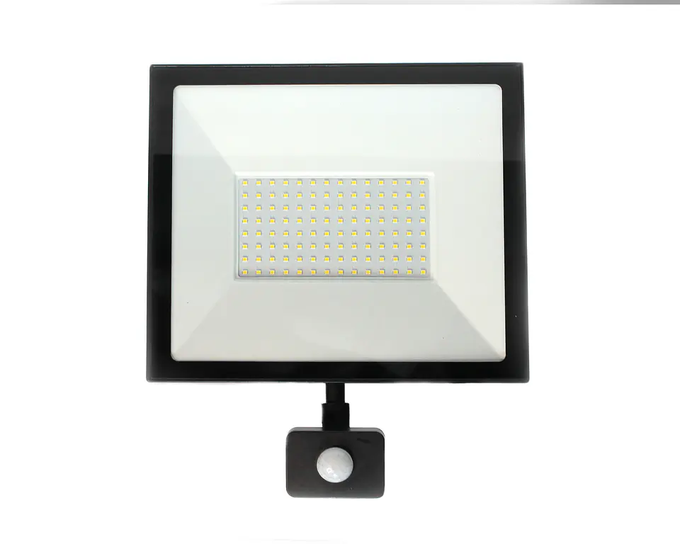 Reflector LED Elfa 100W con Sensor de Movimiento PIR - Luz Día 6500K 1