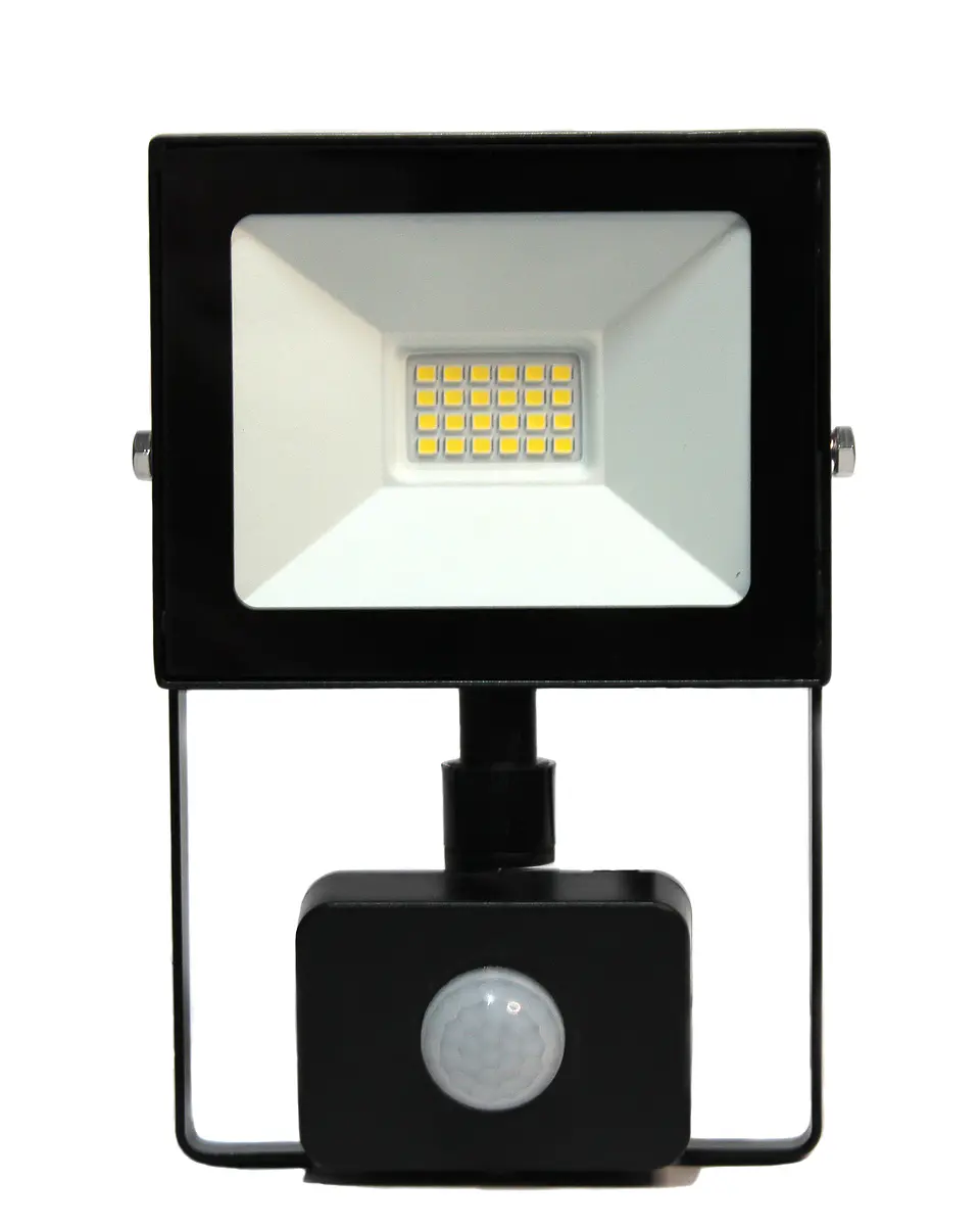Reflector LED Elfa 10W con Sensor de Movimiento PIR - Luz Día 6500K 1
