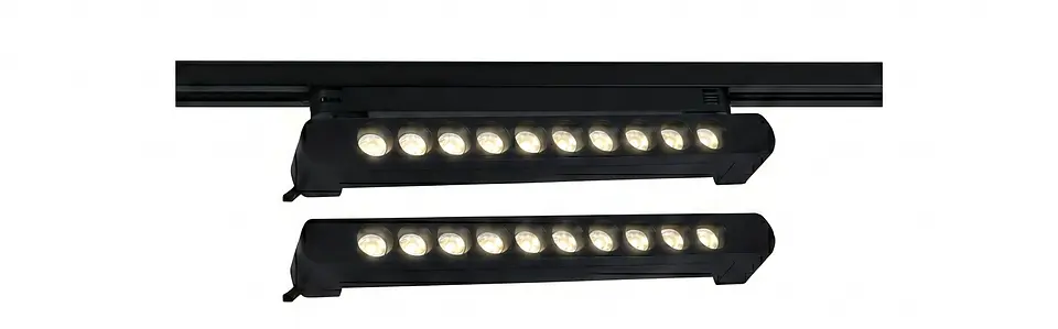 Pack de 3 Focos LED Riel Lineal Elfa - 10W (Equivale a 100W) Luz Neutra 4000K Dirigido con Riel 1