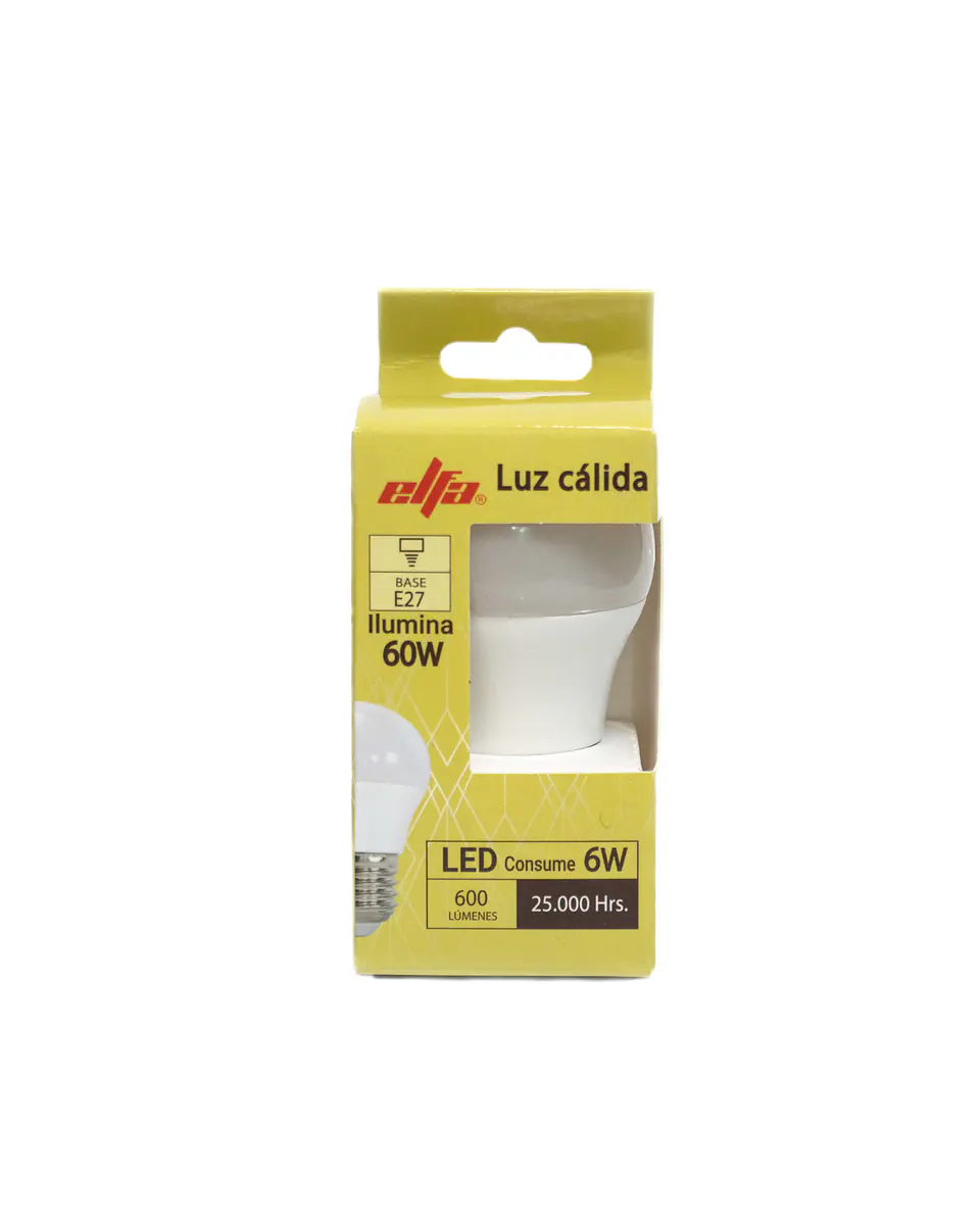 Ampolleta LED Elfa A60 en 3 Potencias - Luz Cálida 3000K 2