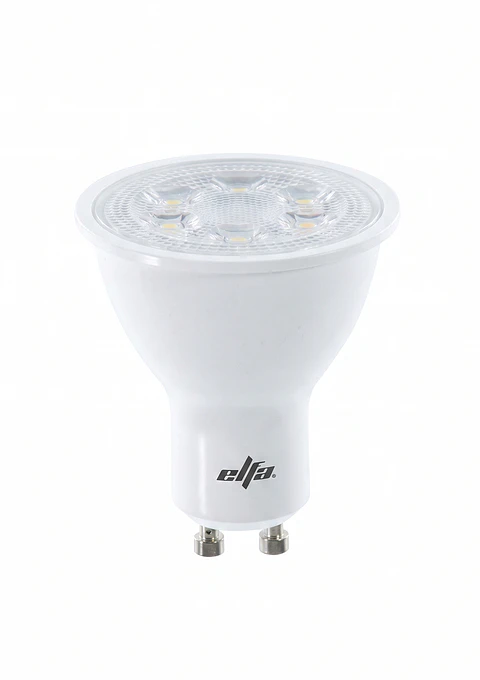 Pack de 4 Ampolletas LED Dicroicas GU10 Elfa - 7W (Equivale a 70W) Luz Día 6000K