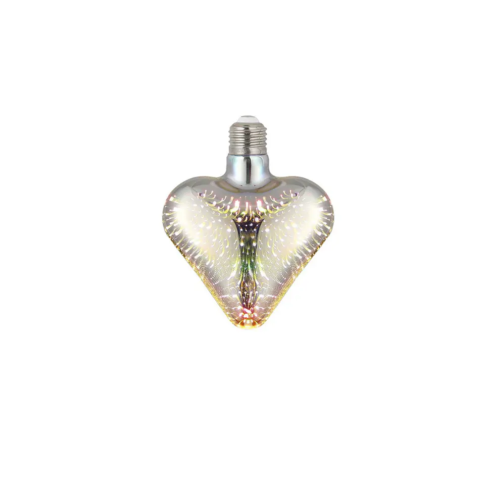 AMPOLLETA DECO CORAZON RGB  3W 1