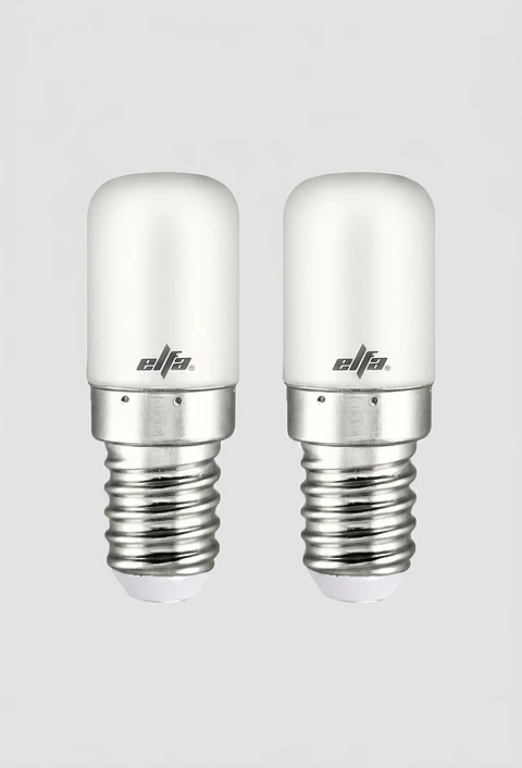 Pack 2 Ampolletas LED para Refrigerador Elfa - 1,5W (Equivale a 15W) Luz Cálida 3000K