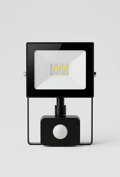 Reflector LED Elfa 10W con Sensor de Movimiento PIR - Luz Día 6500K