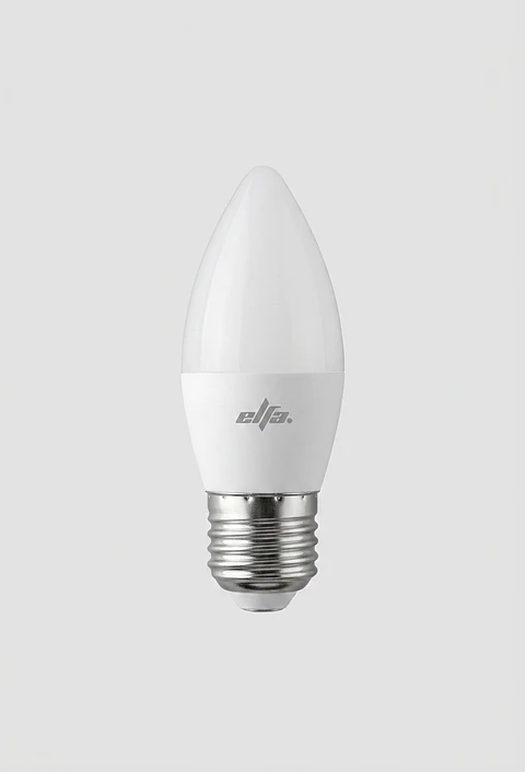 Pack 4 Ampolletas LED Vela Elfa - 6W E27 Luz Cálida (3000K)