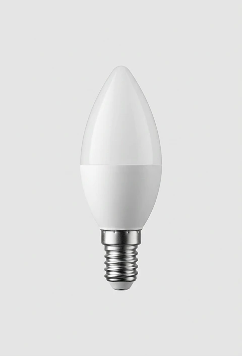 Pack 2 Ampolletas LED Vela 35A Elfa - 6W E14 Luz Cálida (3000K)