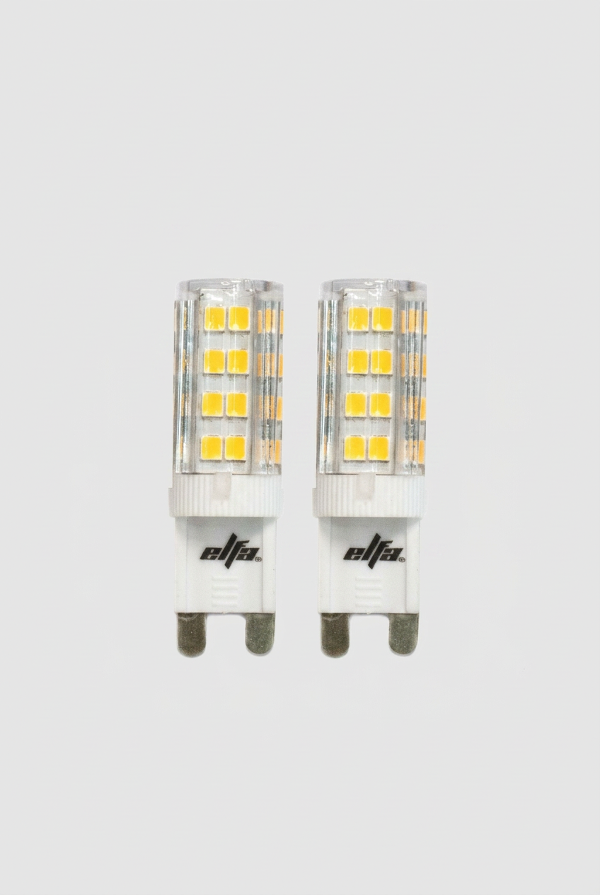 Pack 2 Ampolletas LED G9 Elfa - 3,5W (Equivale a 35W) Luz Día 6000K 1