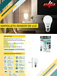 Ampolleta LED A60 Elfa con Sensor de Luz - 9W Luz Día 6500K - Miniatura 2