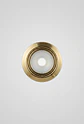 Spot Embutido JC G4 Oro Brillante 4cm Ultra Slim Vidrio Esmerilado 12V Para Mueble Vitrina Joyería - Miniatura 1