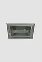 Lámpara Embutida Rectangular 1 Luz R7S Downlight Pro Alta Potencia Cristal Anti-UV Blanca - Miniatura 1