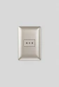Enchufe Simple 10A Champagne Satinado Empotrable Monofocal - Miniatura 1