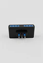 Adaptador Enchufe 4 Tomas Triple Plano Multitoma Negro Azul Seguridad - Miniatura 1