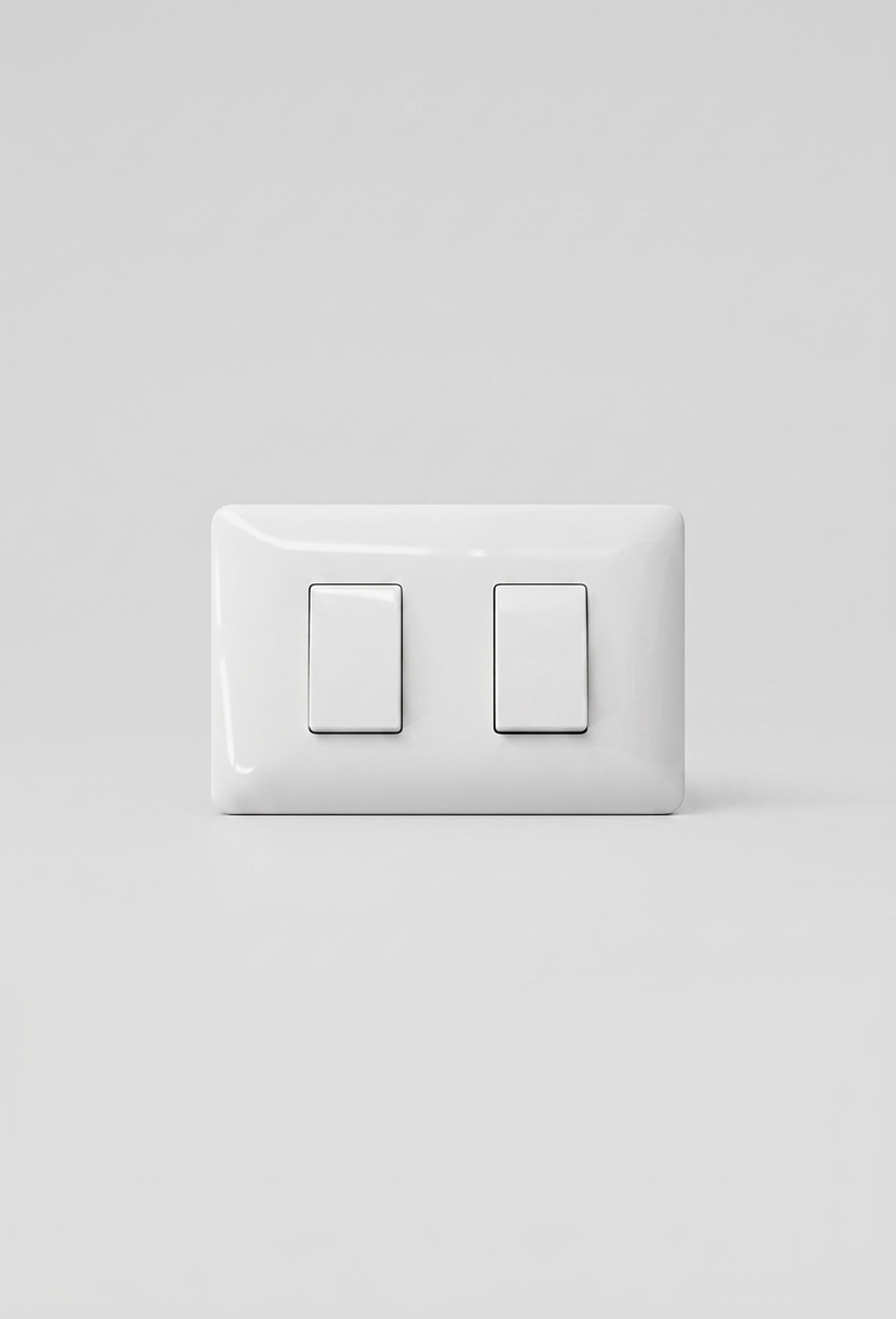 INTERRUPTOR DOBLE  BLANCO 1