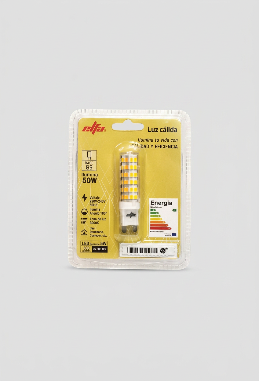 Ampolleta LED G9P 5W 3000K 2