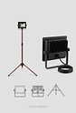 Set de Reflector LED Elfa 20W con Trípode Ajustable - Luz Día 6000K - Miniatura 1