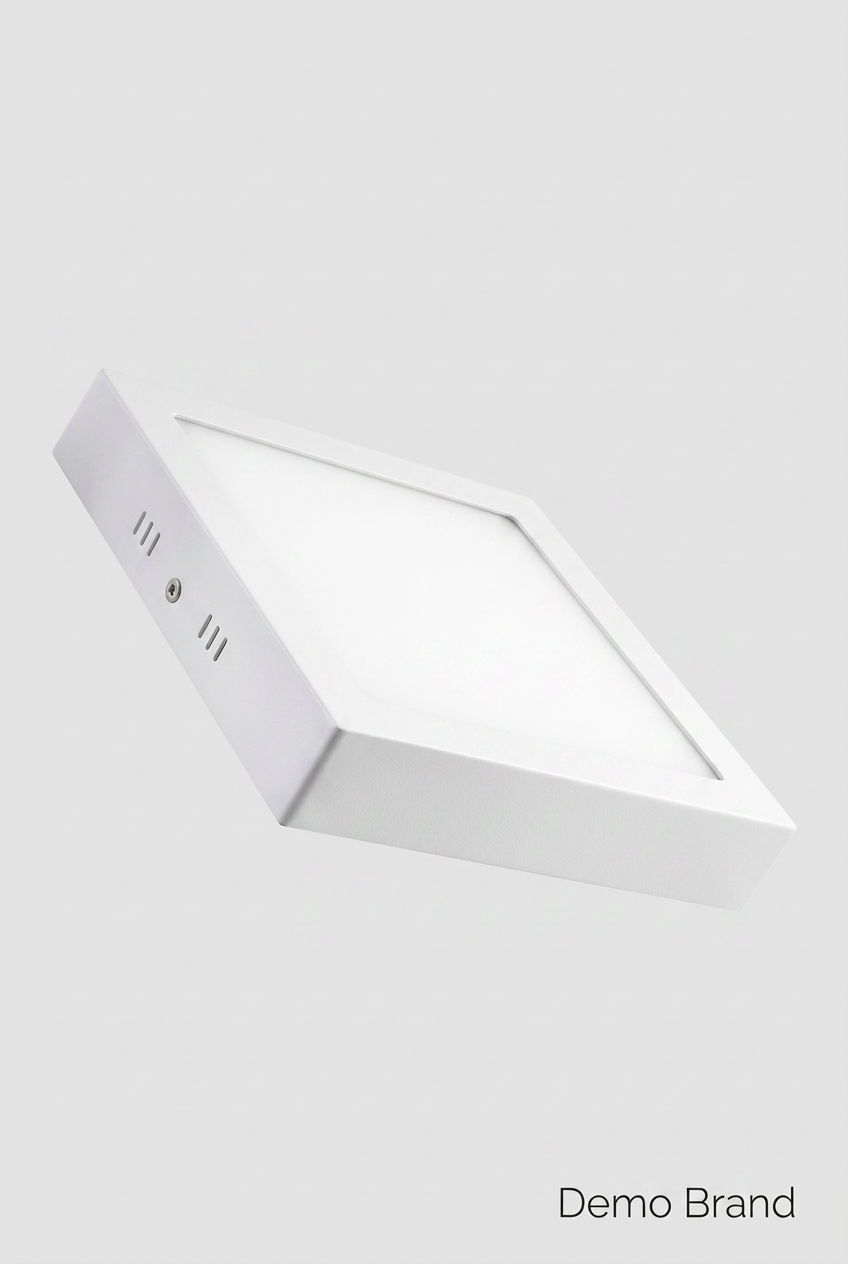 PANEL CUADRADO SOBREPUESTO 12W 3000K 1