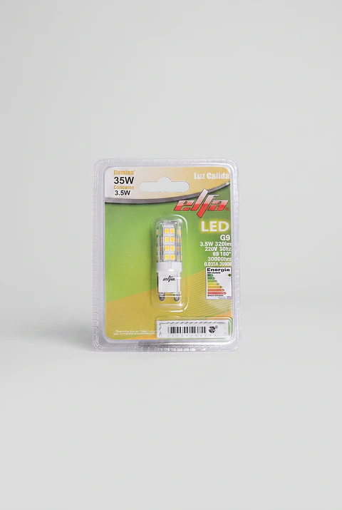 Ampolleta LED G9P 3,5W Luz Cálida 3000K