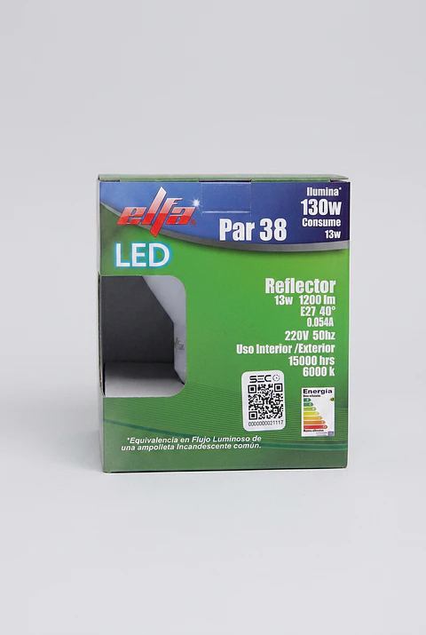 Ampolleta LED PAR38 13W Luz Día Soquete E27