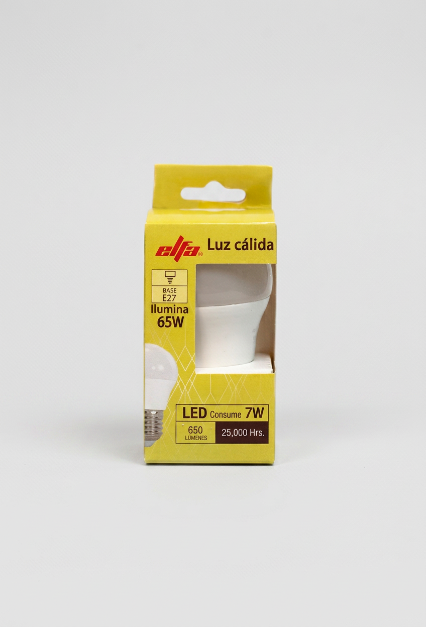 Ampolleta LED G45 Elfa - 7W E27 Luz Cálida (3000K) 2