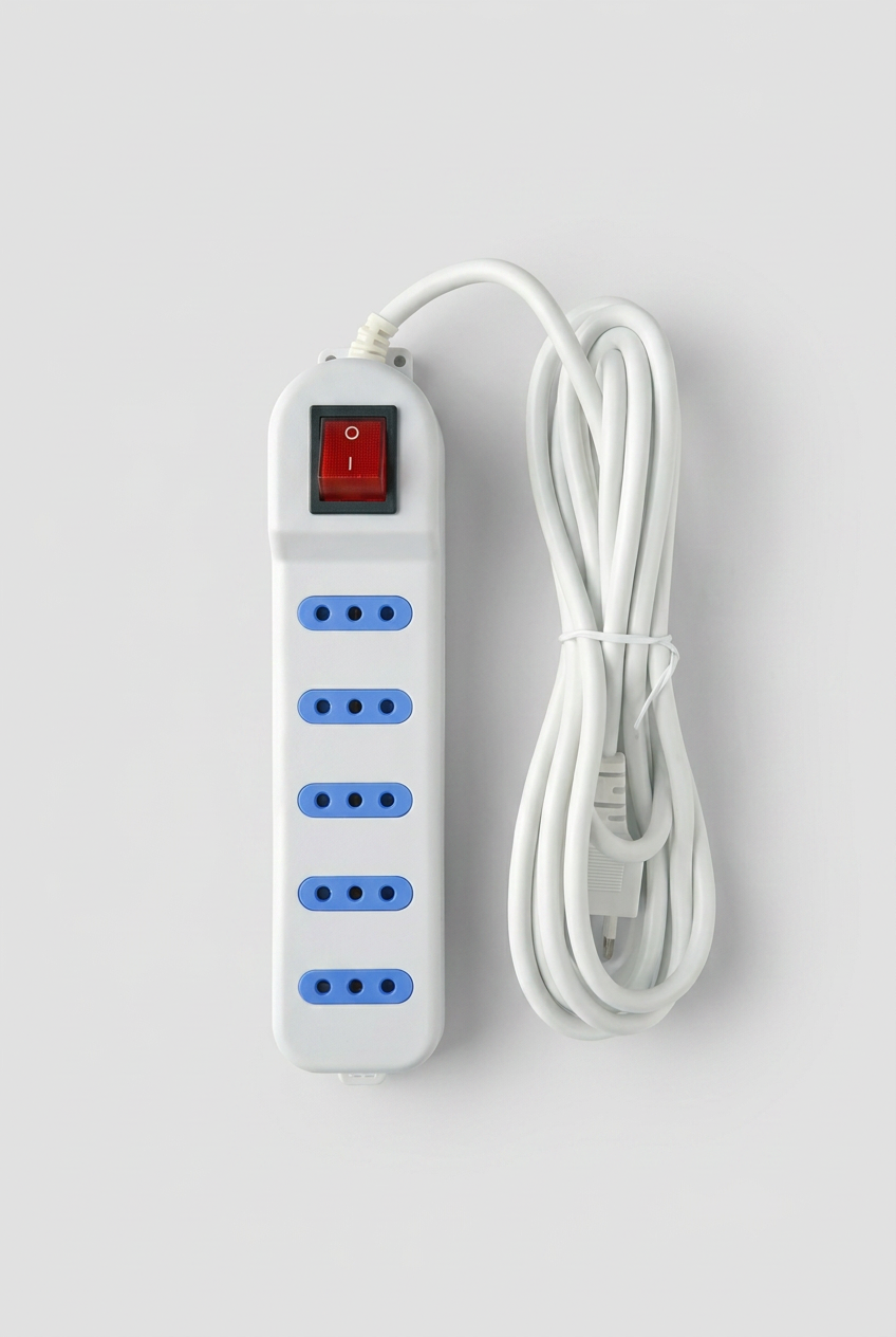 ALARGADOR 5EN CHUFE 3,0 MTRS BLANCO CON SWITCH 1