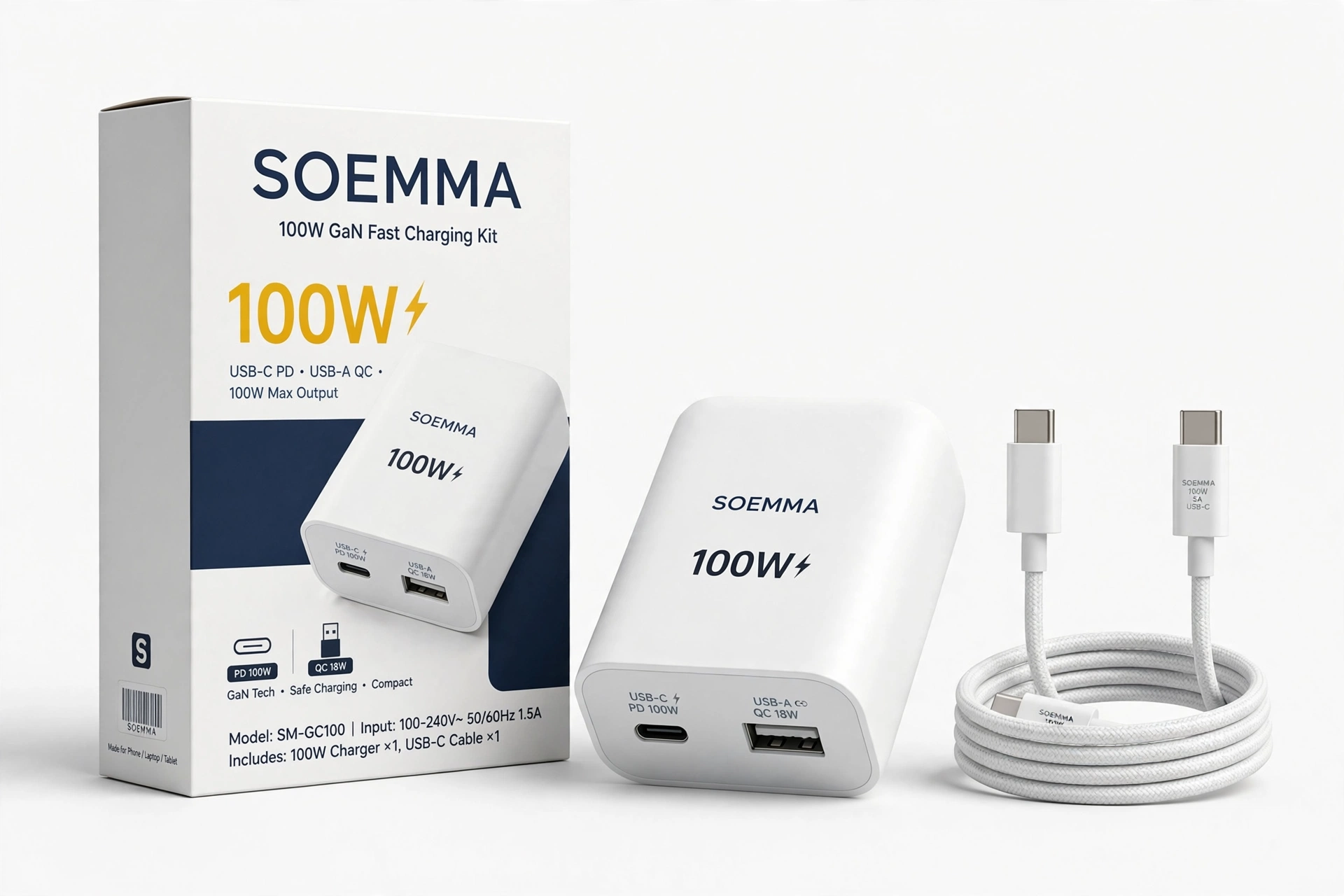 KIT DE CARGADOR RAPIDO SOEMMA 1