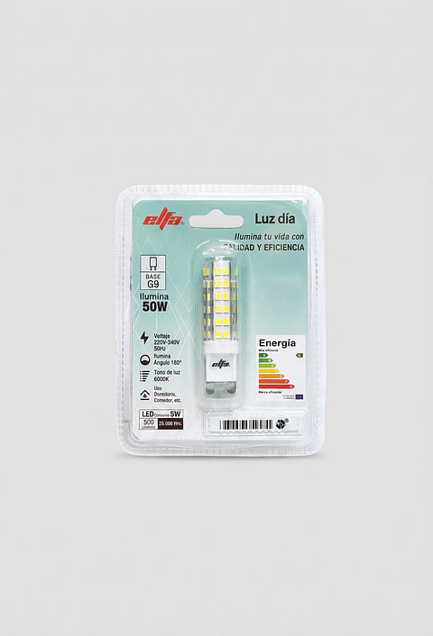 Ampolleta LED G9 5W Luz Día 6000K