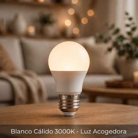 Ampolleta LED A60 Elfa con Sensor de Movimiento - 9W 3000K