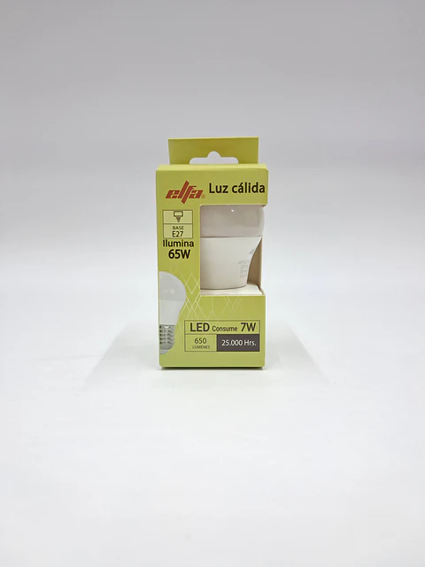 Ampolleta LED A60 de 6W Dimerizable E27 Luz Cálida 3000K