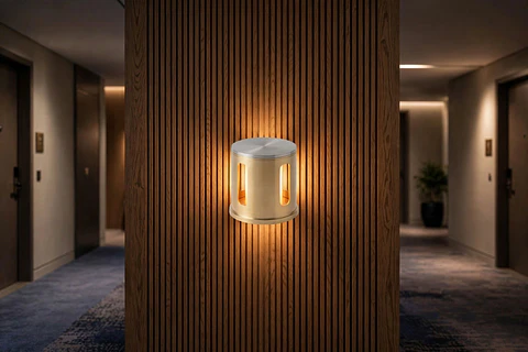 Aplique Muro Cilindrico Mini 6cm G9 Aluminio - Elfa - Luz Lateral - 220V
