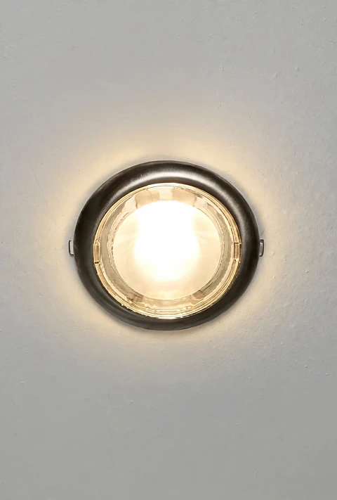 Kit Embutido 2 Luces Fijo Plateado - Elfa - Downlight Techo Doble - 220V