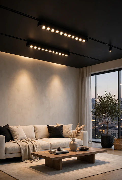 Foco LED Riel Lineal DIRIGIDO 10W Elfa 1000lm Luz Neutra 4000K