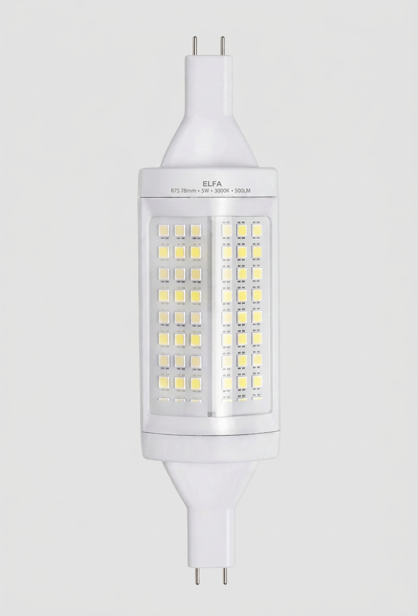 Ampolleta LED Lineal R7S 78mm 5W Luz Día 6000K 1