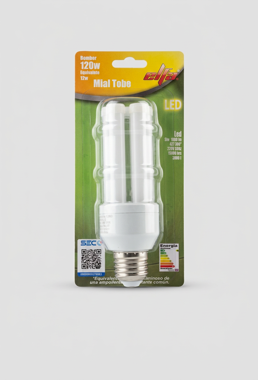 Ampolleta LED Mini Tubo 13W Luz Cálida 3000K 2