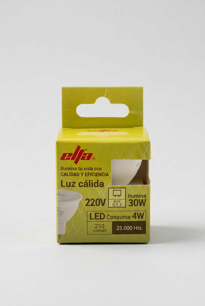 Ampolleta LED MR16 4W Luz Cálida 3000K 2