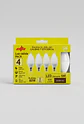 Pack 4 Ampolletas LED Vela Elfa - 6W E14 Luz Cálida (3000K) - Miniatura 2
