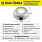 Lampara Embutida Fija ELC280 JC Plata Foco Mini Bi Pin G4 12V Elfa Cromado - Miniatura 3