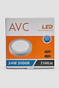 Foco Panel LED Sobrepuesto Redondo 24W Blanco Calido  3000K Elfa Extra Plano - Miniatura 2
