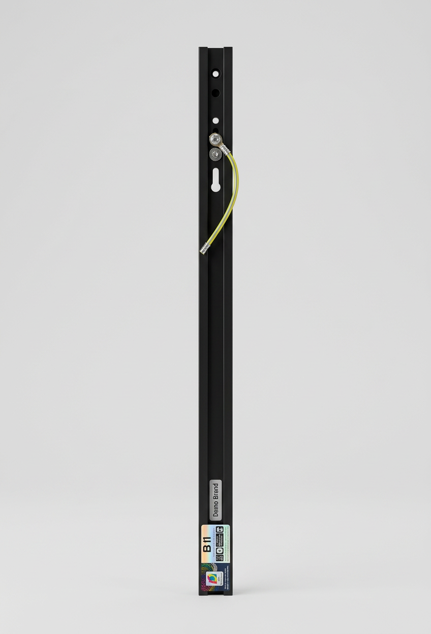 Riel Monofasico Estandar Negro 1 Metro Elfa 220V IP20 Interior 2