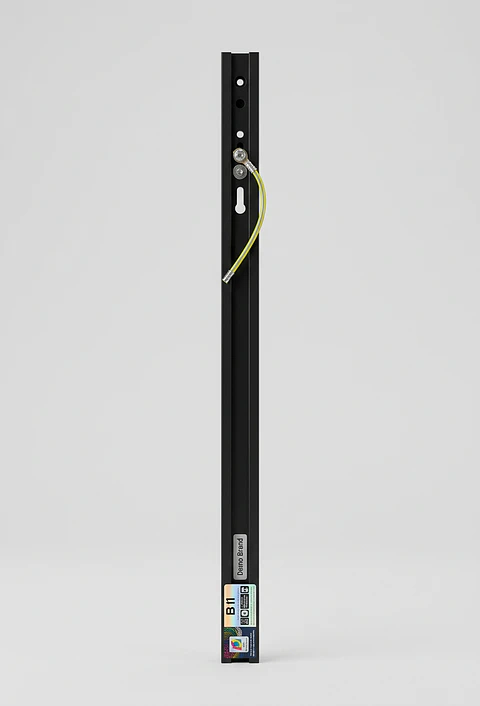 Riel Monofasico Estandar Negro 1 Metro Elfa 220V IP20 Interior