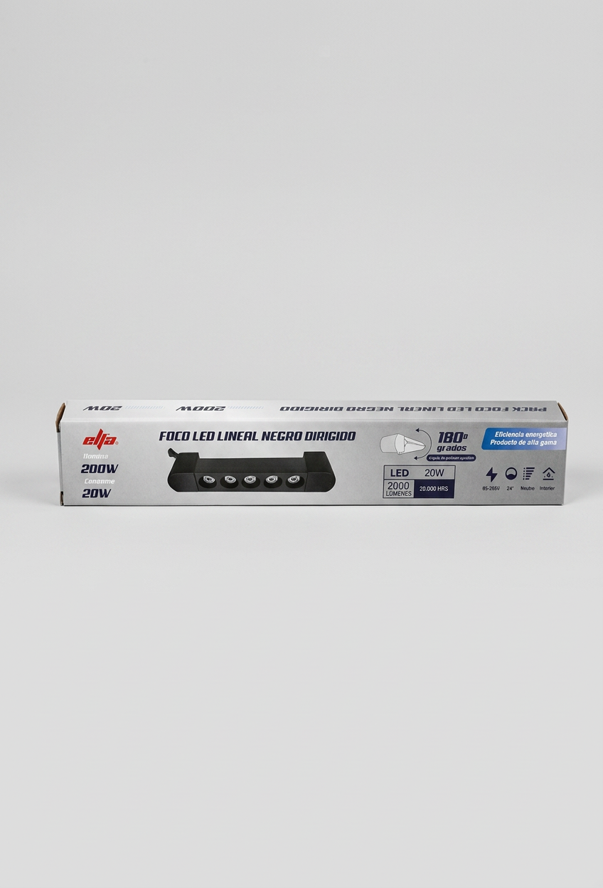 Foco LED Riel Lineal DIRIGIDO 20W Elfa 4000K Neutra 2.000lm 2