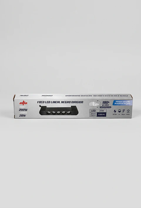 Foco LED Riel Lineal DIRIGIDO 20W Elfa 4000K Neutra 2.000lm