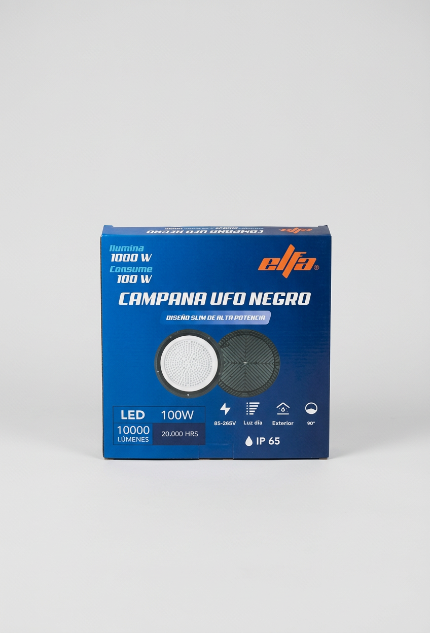 Campana LED UFO Industrial 100W Luz Día 2