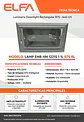 Lámpara Embutida Rectangular 1 Luz R7S Downlight Pro Alta Potencia Cristal Anti-UV Blanca - Miniatura 3