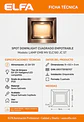 Spot Embutido Móvil JC  Ampolleta led G4 Acero Satinado Niquel 9cm Vidrio Esmerilado 12V Ultra Delgado 3cm Para Escalera Mueble - Miniatura 3