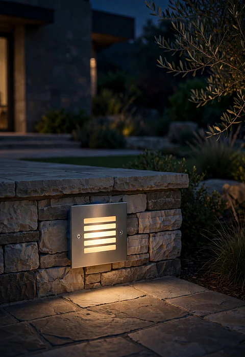 Foco Piso Exterior IP54 Acero Inoxidable 16LED 11cm 220V Directo Para Terraza Fachada Camino