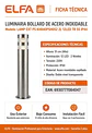Lampara de  Exterior IP44 Acero Inoxidable 12LED Doble Nivel 51cm 220V Directo Para Sendero Jardín Terraza - Miniatura 3